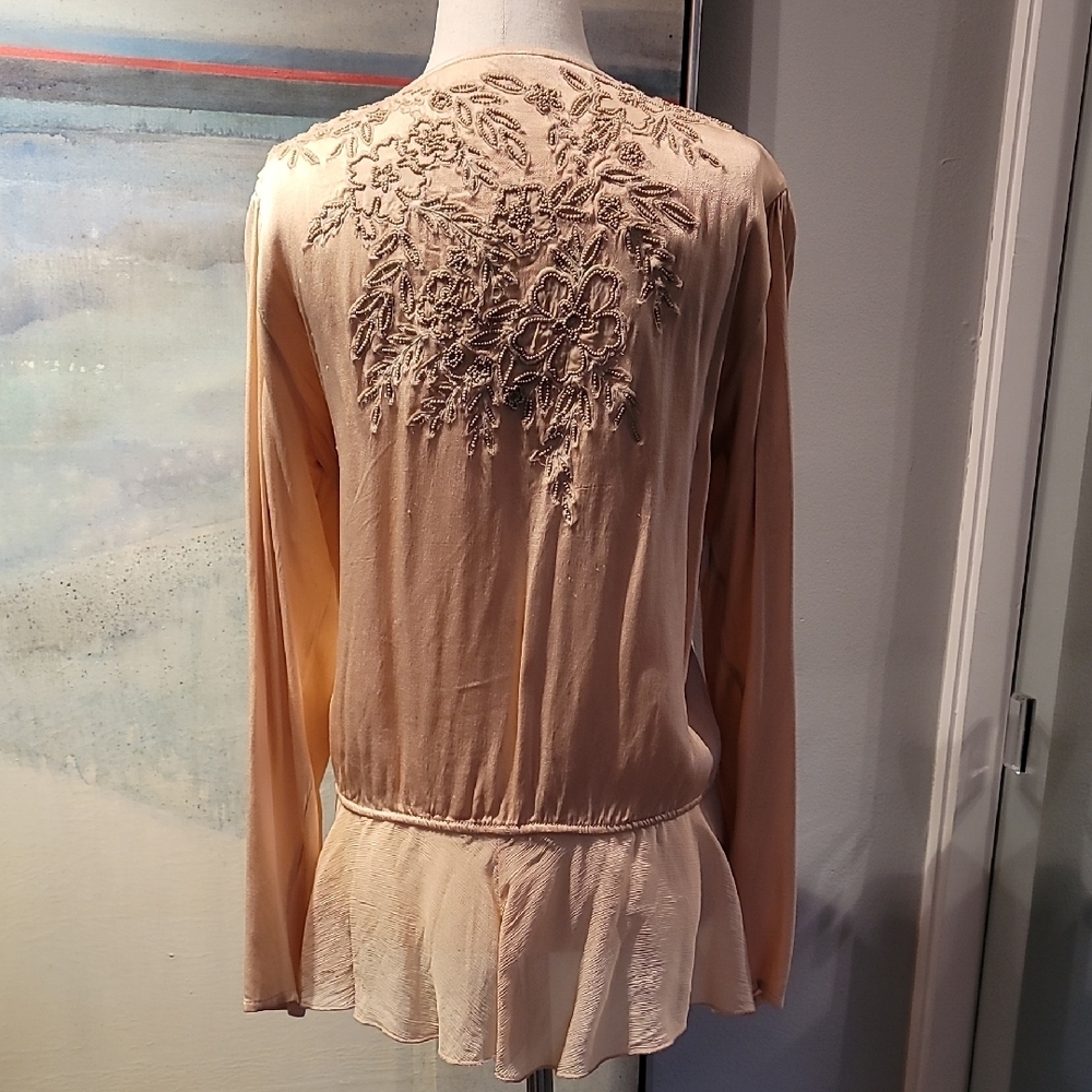 Elegant Cream Women's Top